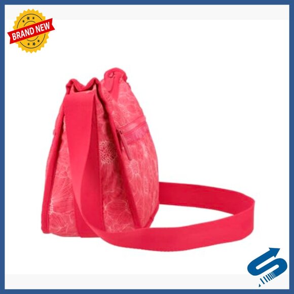 Lightweight Recycled Nylon Hobo Crossbody Bag with Cosmetic Bag - Picture 4 of 5